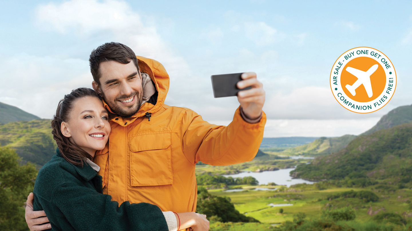 2 for 1 airfare - Buy one airfare, get one free!