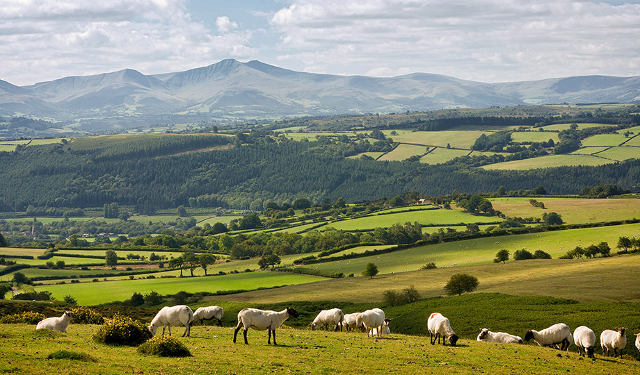 The Brehon Beacons in Wales Brehon Beacons