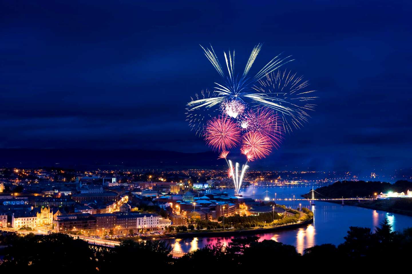 Fireworks over Derry