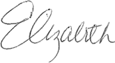 Elizabeth Signature