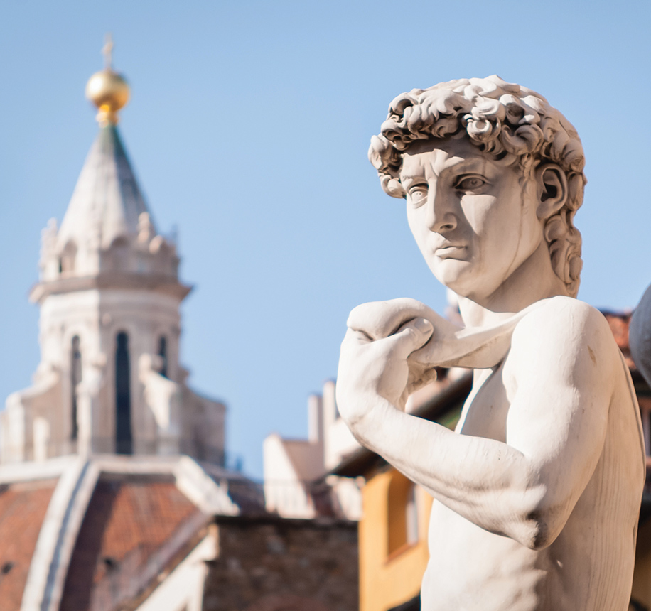 Michaelangelo's David in Florence