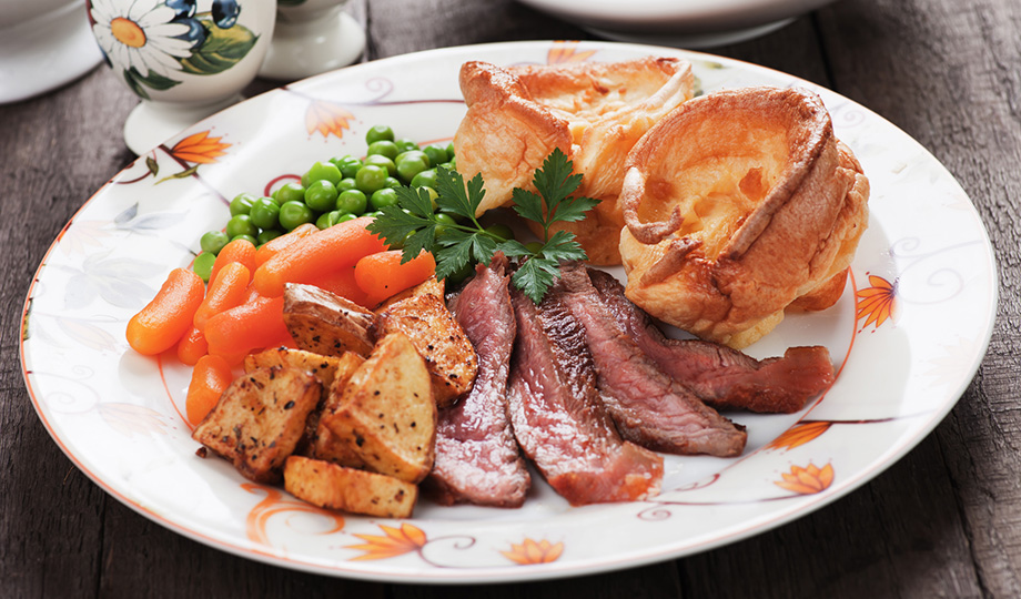 Roast beef with Yorkshire pudding