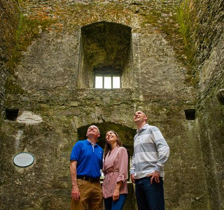 Family in a Castle