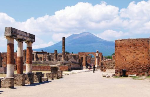 Ruins of Pompeii in Italy